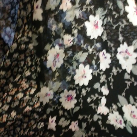 Honey Love Women Black Floral Baby Doll Tank Dress - Picture 7 of 8